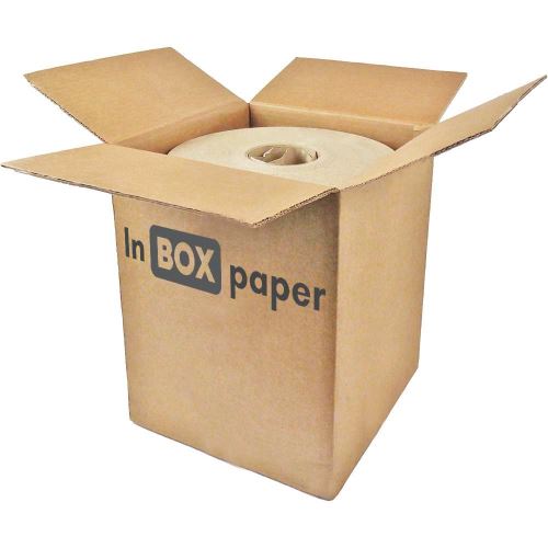 In BOX papír, papír töltelék, szélesség 350 mm, tekercs 460 m, 90g/m2, dobozban