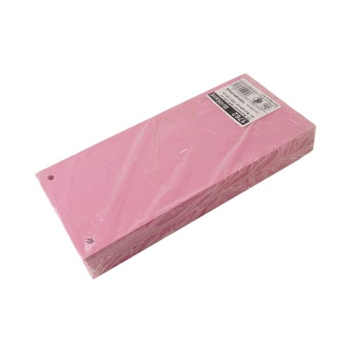 Elválasztócsíkok 10,5 x 24 cm, gyűrűs iratrendezőhöz, rózsaszín