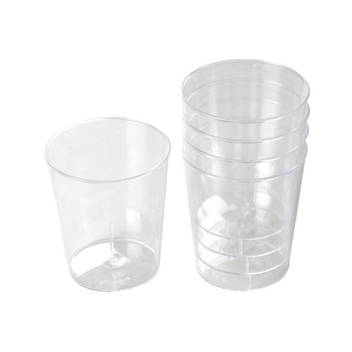 Műanyag pohár, átlátszó, 4 cl, 50 db egy csomagban
