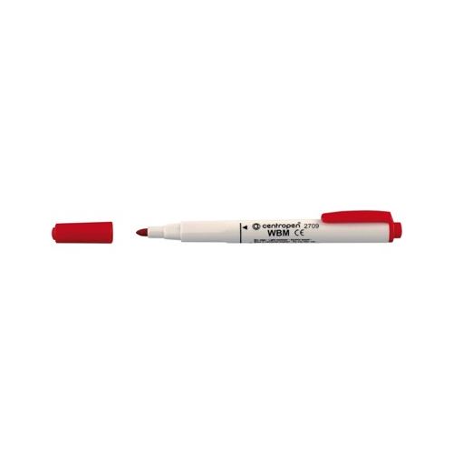 Táblafilc (filctoll) Centropen 2709, fehér táblára, vonalvastagság 1,8 mm, piros
